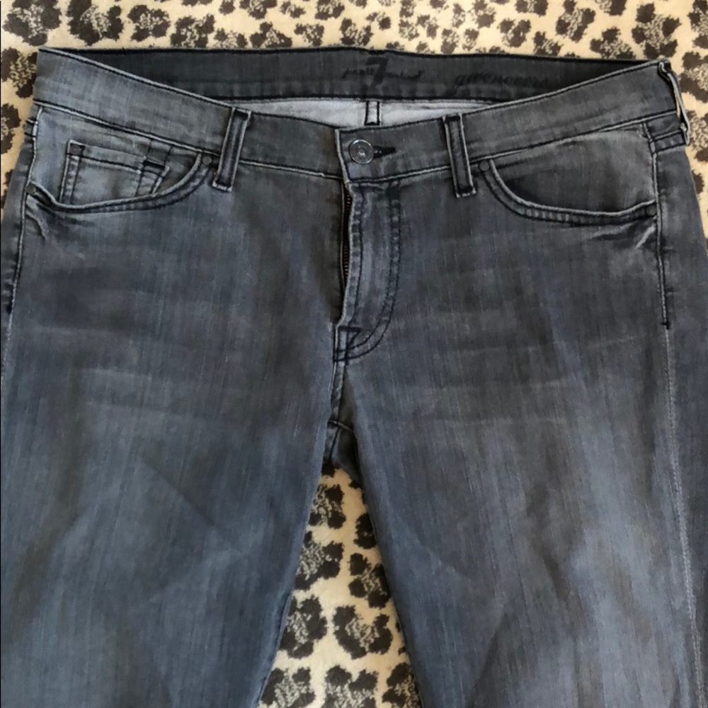 7 for all Mankind Grey Denim Jeans Size 31 - Picture 5 of 9